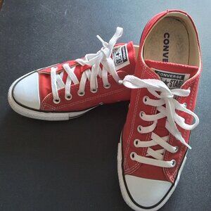 Converse All Star red women's shoes, Size 9